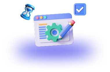 Setup process illustration image.